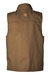 Lapco FR 9oz Fleece-Lined Vest with Windshield Technology | Brown - V-FRWS9BR