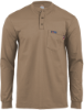 Lapco Flame Resistant 6 oz. Henley Knit Tee | Khaki 