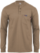 Lapco Flame Resistant 6 oz. Henley Knit Tee | Khaki - FRT-HJE-6KH