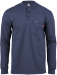 Lapco Flame Resistant 6 oz. Henley Knit Tee | Navy - FRT-HJE-6NY
