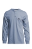 Lapco Flame Resistant 7 oz. Medium Blue Jersey Knit Henley 