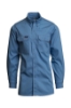 Lapco Flame Resistant 7 oz. Medium Blue Uniform Shirt 