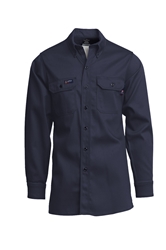 Lapco Flame Resistant 7 oz. Navy Uniform Shirt 