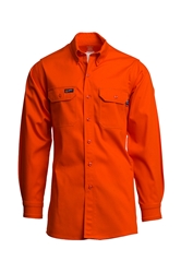 Lapco Flame Resistant 7 oz. Orange Uniform Shirt 