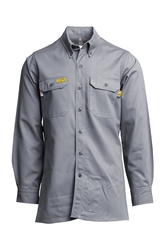 Lapco Flame Resistant 7oz Grey Advanced Comfort Uniform Shirt 