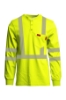 Lapco Flame Resistant 7oz Hi-Viz Henley Tee | Class 3 