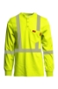 Lapco Flame Resistant 7oz Hi-Viz Henley Tee | Class 2 