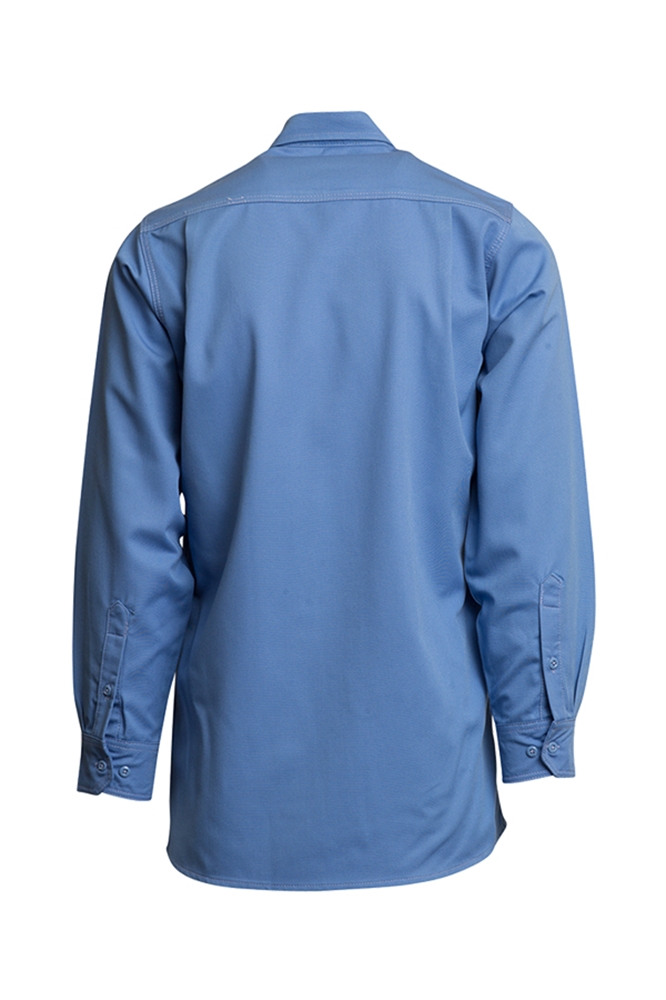 Lapco Flame Resistant 7oz Mediun Blue Advanced Comfort Uniform Shirt ...