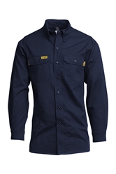 Lapco Flame Resistant 7oz Navy Advanced Comfort Uniform Shirt 
