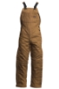 Lapco Flame Resistant 9oz Insulated Bib Overall | Brown 