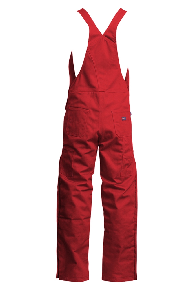 Lapco Flame Resistant 9oz Insulated Bib Overall, Red