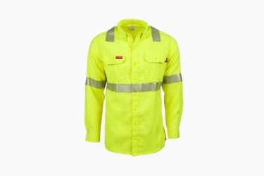 Lapco Flame Resistant Class 2 Hi-Viz Modern Uniform Shirt 