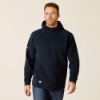 Men's Ariat FR Primo Fleece 2.0 Hoodie | Navy flame,resistant,retardant,frc,quarter,oil,gas,construction,electric