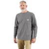 Men's Carhartt FR Force Cotton Long Sleeve T-Shirt | Asphalt 