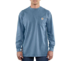 Men's Carhartt FR Force Cotton Long Sleeve T-Shirt | Medium Blue 