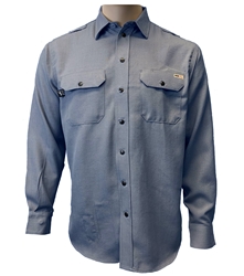 Mens Reed Nomex IIIA Snap Work Shirt | Gray 