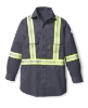 Rasco FR Uniform Shirt with Reflective Trim | Gray 
