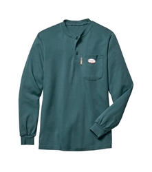 Rasco Flame Resistant Henley T-Shirt | Green 