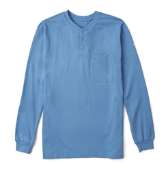Rasco Flame Resistant Henley T-Shirt | Work Blue 