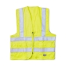Rasco Flame Resistant Hi Vis Safety Vest with Front Pockets - Class 2 hi-vis, visibility, hi-viz, high, reflective, striping, trim, tape, solid, type r, type p, p, r, type