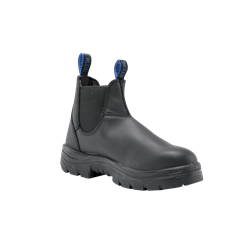Steel Blue Mens Hobart Steel Toe Boot - Black 