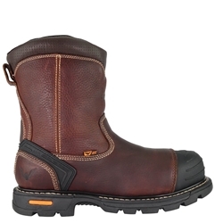 Thorogood Mens GEN-Flex2® 8" Composite Safety Toe Side-Zip Wellington mid-calf, calf, wellington, comfortable, comfort, brown, leather