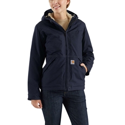 Womens Carhartt FR Full Swing Quick Duck Jacket - Dark Navy flame, resistant, retardant, work, ladies, frc