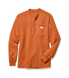 Rasco FR Orange Henley T-Shirt