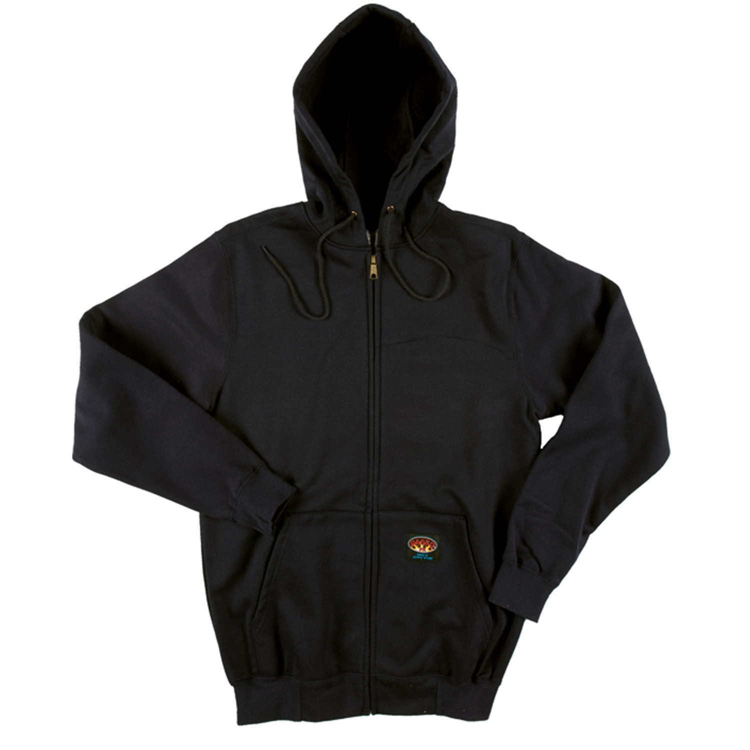 Rasco Flame Resistant 10 oz Black Hooded Sweatshirt